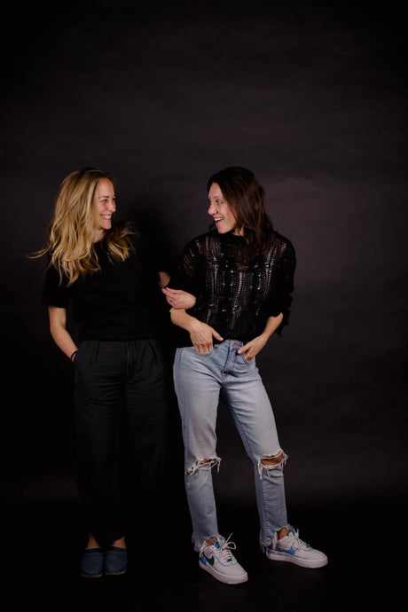 Image of the co-Founders of the podcast The Well Drop